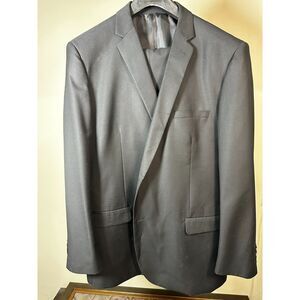 Alain Dupetit Men’s Charcoal Grey 2-Piece Suit – 54L  & 48W x 32L - ECU